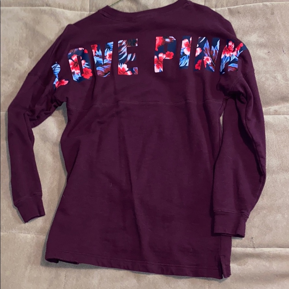 Pink sweatshirt tunic